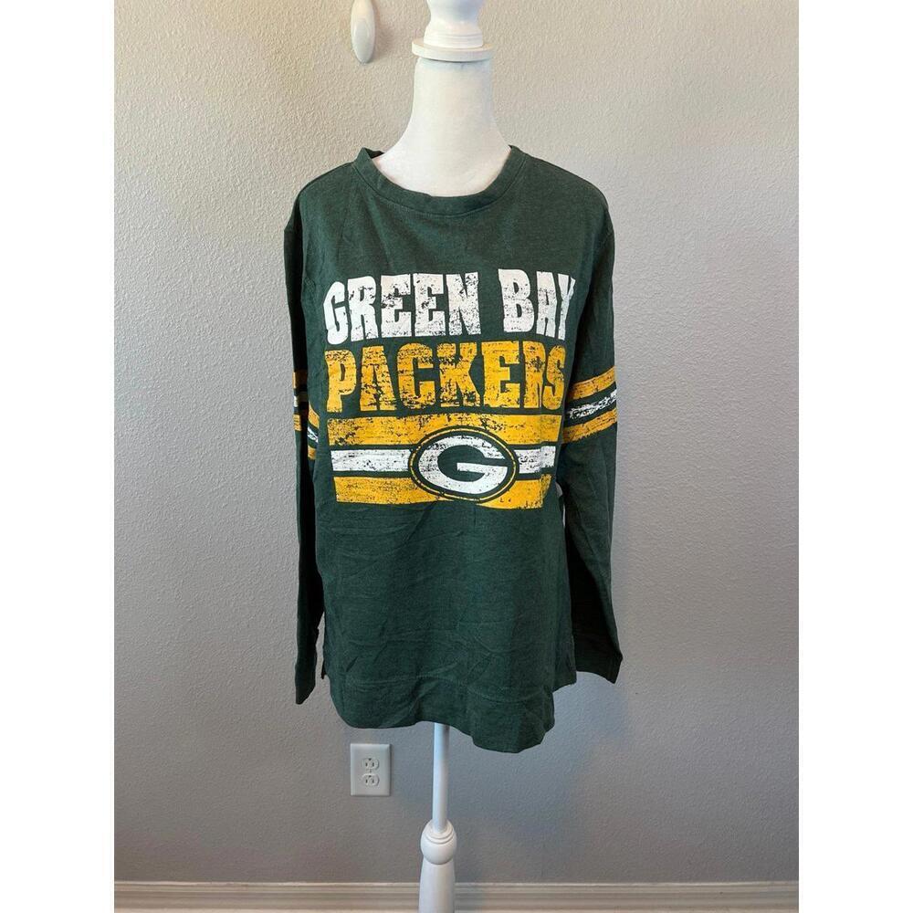 NFL Team Apparel Green Bay Packers Long Sleeve Shirt Size Large NWT